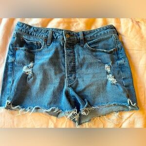 Distressed Jean Shorts